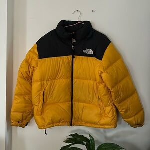 The North Face Yellow Winter puffer jacket for mens